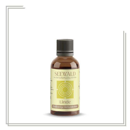 Fläschchen mit der Baumessenz der Linde