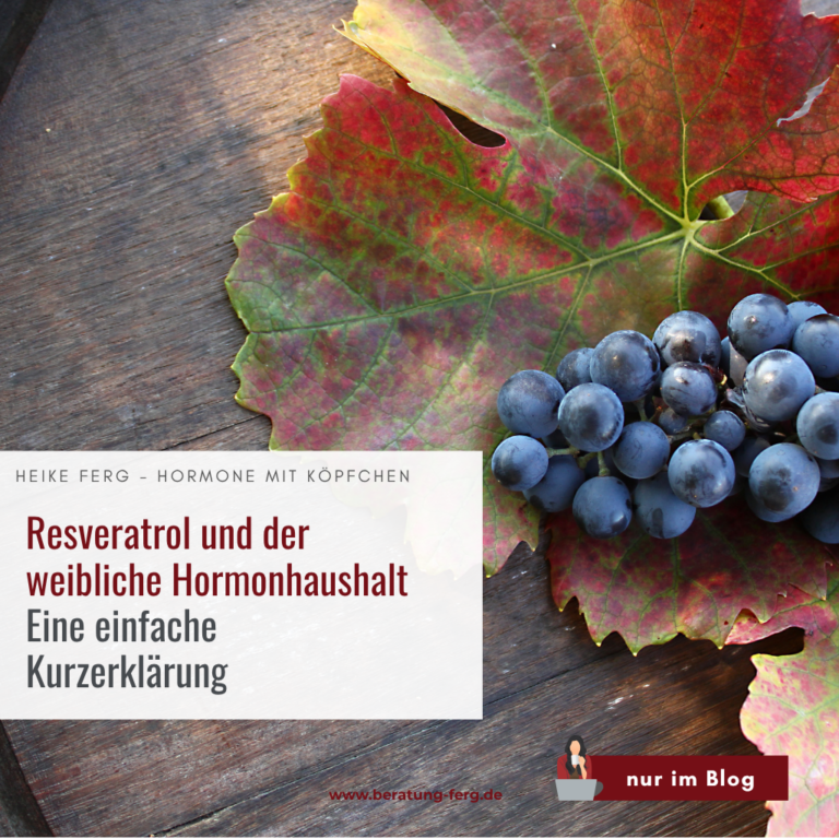 Resveratrol und Hormonhaushalt – Wirkung von Pflanzenstoffen auf Östrogen, Stoffwechsel, Haut und Gewicht mit Hormoncoach Heike Ferg; natürliche Unterstützung bei Hormonstörungen, Zyklusproblemen, Wechseljahren und Stoffwechsel‑Balance.