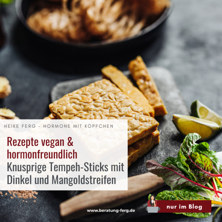 Hormoncoach Heike Ferg kocht hormonfreundlich und vegan - Knusprige Tempeh-Sticks - ideal für deine Wechseljahre