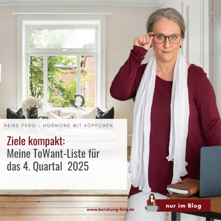 Planung der Blogziele für das vierte Quartal 2025 im Hormoncoach-Projekt